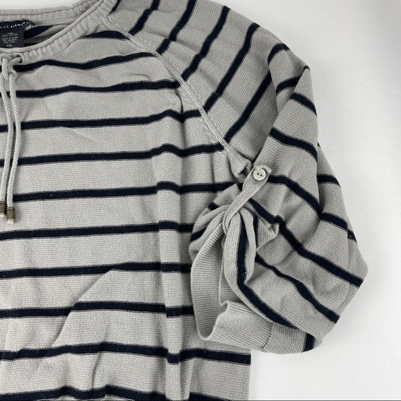 Grace Elements Sweatshirt Womens XXL Gray Black Striped - Picture 8 of 9